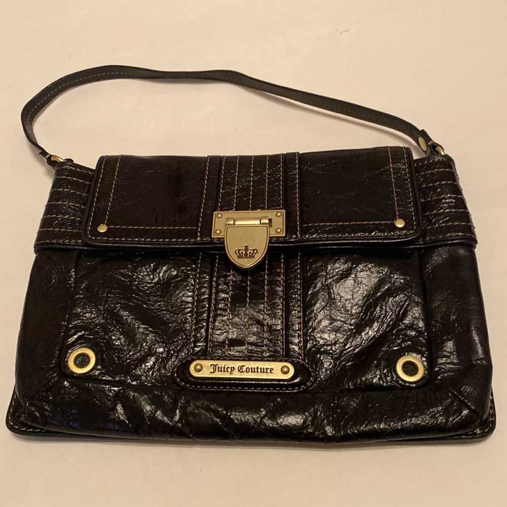Vintage Juicy Couture Black Leather Handbag